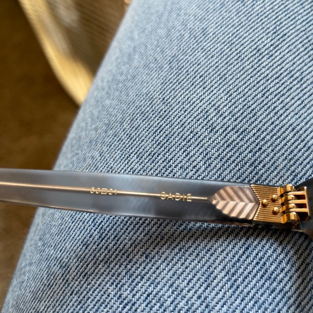 Krewe Translucent Gray Brown Round Geometric Glas… - image 2